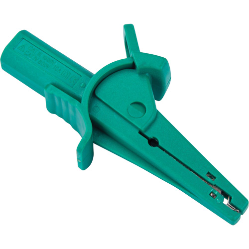 Pince crocodile verte pour le v&eacute;rificateur disolement haute tension R5002 Sidevic Inc.