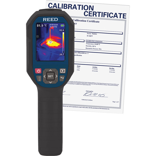 Thermal Imaging Camera with Calibration Certificate, 160 x 120 pixels, 14° - 752°C (-10° - 400°F), 50 mK Sidevic Inc.
