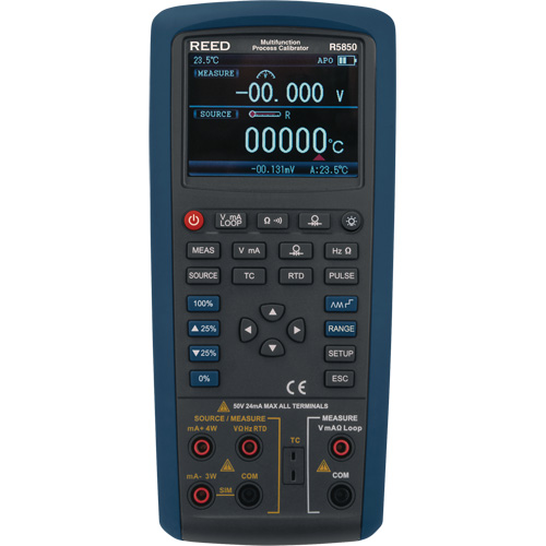 Multifunction Process Calibrator, Without Data Logging, Portable, 5 Processes Sidevic Inc.