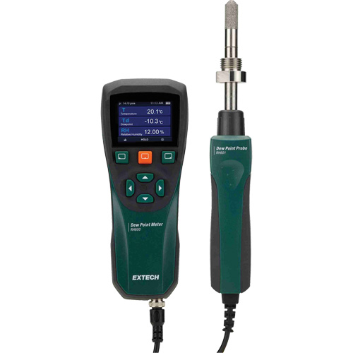 Dew Point Meter, 0 - 100% Moisture Range, 14°- 140° F ( -10° - 60° C ) Temperature Range Sidevic Inc.