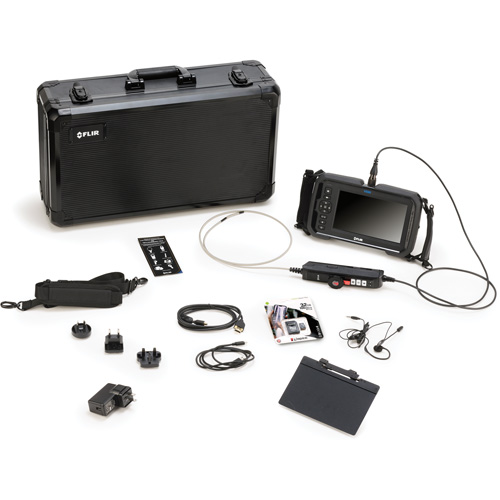 Ensemble de vid&eacute;oscope avec longue sonde de cam&eacute;ra &agrave; articulation bidirectionnelle de 4,5 mm × 1 m, 7" Affichage, 1024 x 600 pixels Sidevic Inc.