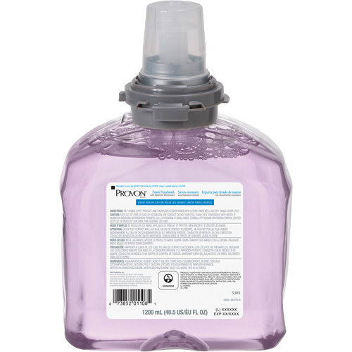 Savon pour les mains aux canneberges avec hydratants am&eacute;lior&eacute;s pour distributeur PROVON TFX, Mousse, 1200 ml, Parfum&eacute; Sidevic Inc.