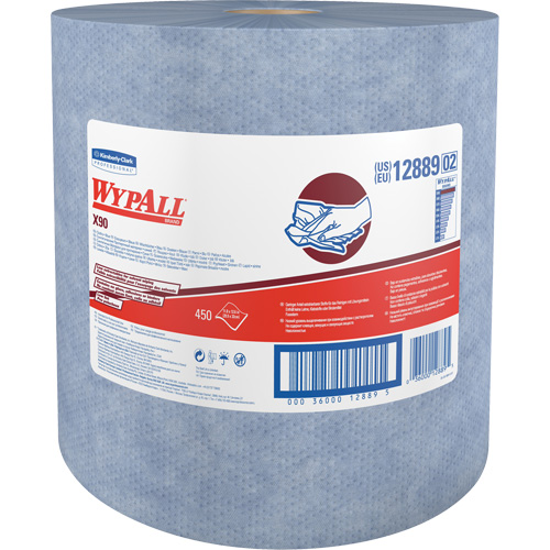X90 Jumbo Roll Wipers, Heavy-Duty, 12-1/5" L x 12-2/5" W Sidevic Inc.