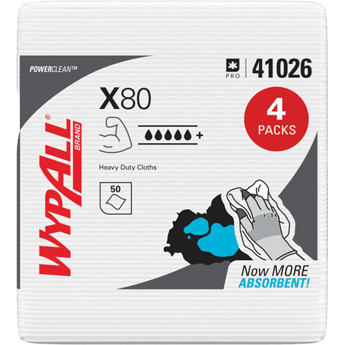Essuie-tout X80, Robuste, 12-1/2" lo x 12" la Sidevic Inc.