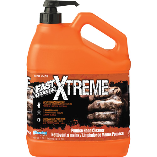 Xtreme Professional Grade Hand Cleaner, Pumice, 3.78 L, Pump Bottle, Orange Sidevic Inc.