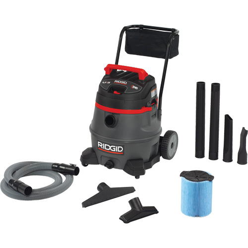 NXT Industrial Vacuum with Cart, Wet-Dry, 6 HP, 14 US Gal. (53 Litres) Sidevic Inc.