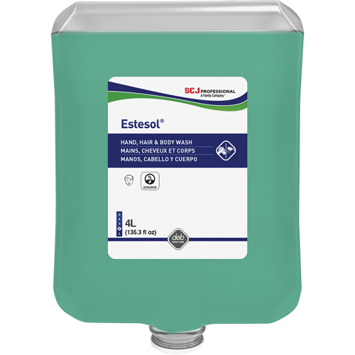Savon pour les mains, les cheveux et le corps Estesol, 4000 ml, For&ecirc;t tropicale, Cartouche en plastique Sidevic Inc.