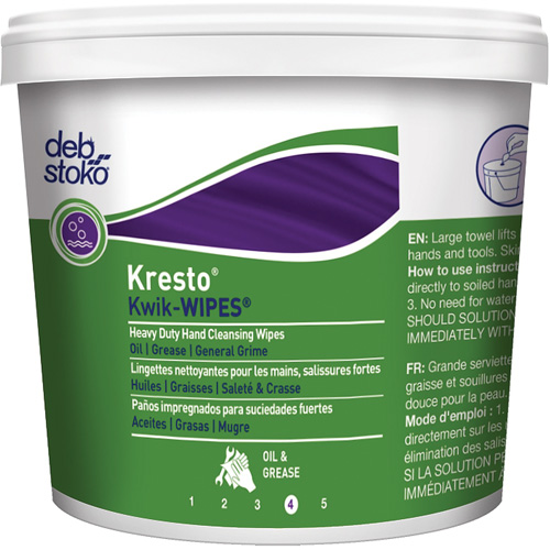 Kresto&reg; Kwik-Wipes&reg; Wipes, 130 Wipes, 12" x 10" Sidevic Inc.