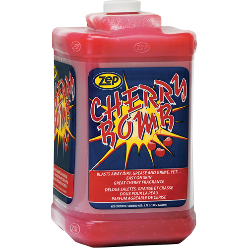 Cherry Bomb Heavy-Duty Hand Cleaner, Pumice, 3.78 L, Bottle, Cherry Sidevic Inc.