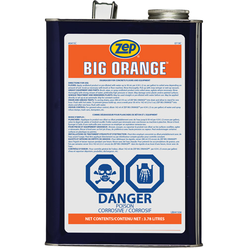 D&eacute;graissant industriel aux agrumes Big Orange, 3,78 L Sidevic Inc.