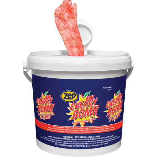 Cherry Bomb Heavy-Duty Hand Cleaner Wipes Sidevic Inc.