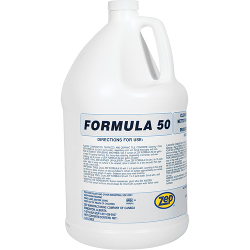 Formula 50 Heavy-Duty Alkaline Cleaner, 4 L, Jug Sidevic Inc.