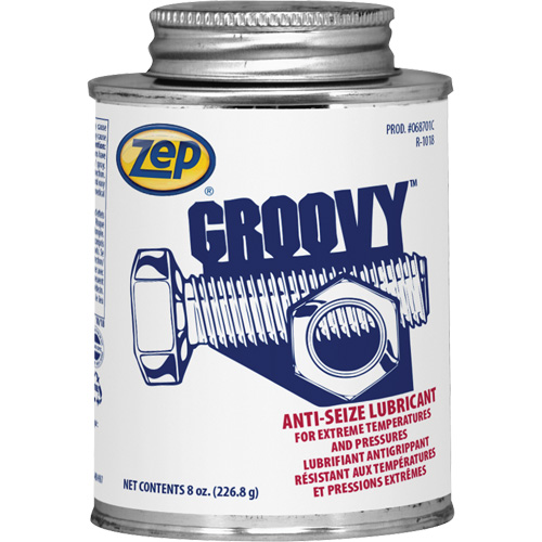 Lubrifiant antigrippage Groovy, 8 oz, Canette &agrave; dessus brosse, 2100°F (1100°C) Temp max. Sidevic Inc.