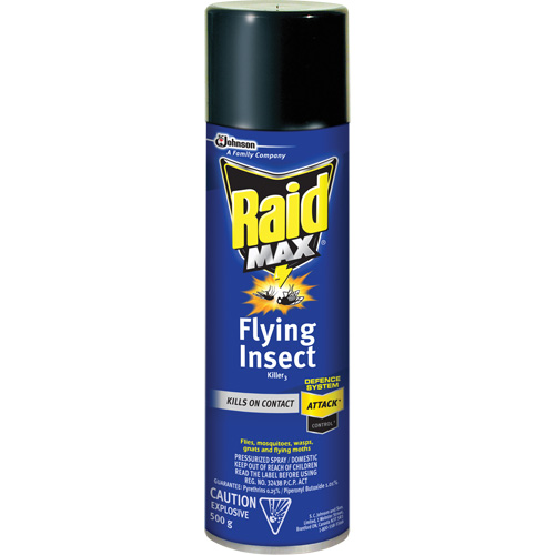 Insecticide contre les insectes volants Raid Max, 500 g, Canette a&eacute;rosol, &agrave; base de solvant Sidevic Inc.