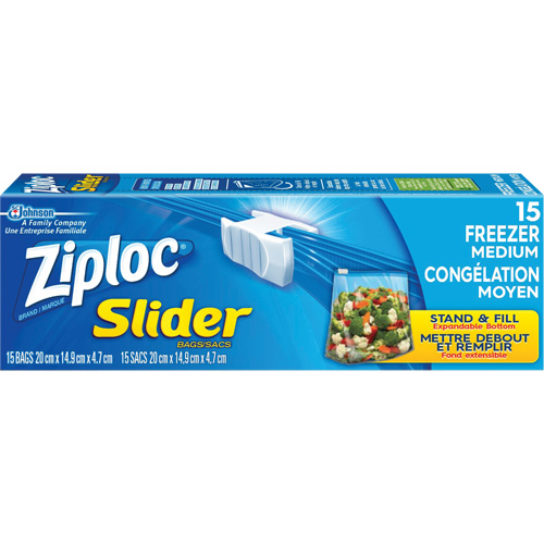 Sacs de cong&eacute;lation &agrave; glissi&egrave;re Ziploc Sidevic Inc.