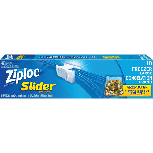 Sacs de cong&eacute;lation &agrave; glissi&egrave;re Ziploc Sidevic Inc.