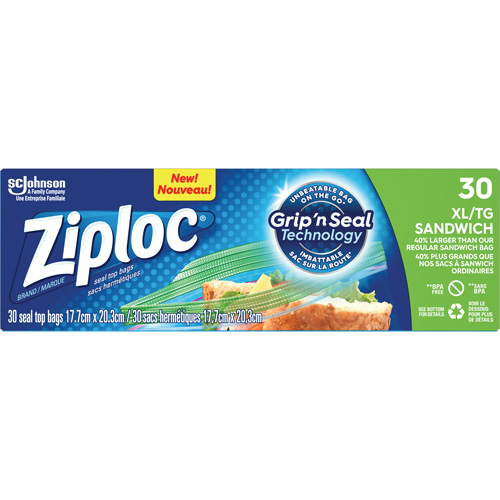 Sacs &agrave; sandwichs Ziploc Sidevic Inc.