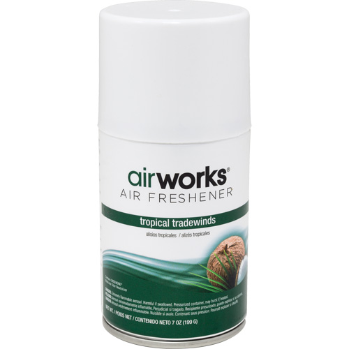 AirWorks&reg; Metered Air Fresheners, Tropical Tradewinds, Aerosol Can Sidevic Inc.
