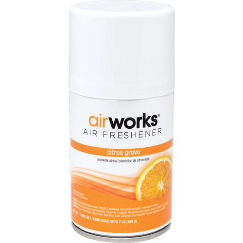 AirWorks&reg; Metered Air Fresheners, Citrus Grove, Aerosol Can Sidevic Inc.