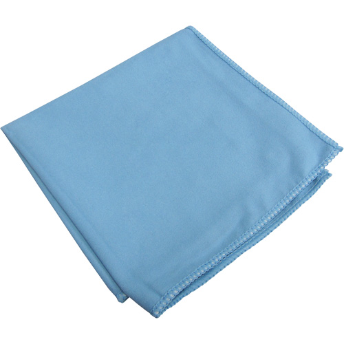 Chiffons sp&eacute;cialis&eacute;s pour vitres et miroirs, Microfibre, Bleu Sidevic Inc.