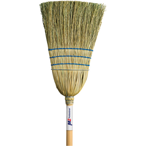 Balai de paille robuste, Trois cordes, Manche Bois Sidevic Inc.