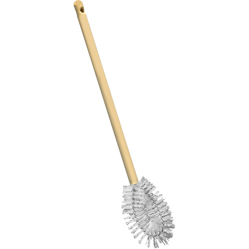 Brosse &agrave; cuvettes HD &agrave; broche torsad&eacute;e, 20" l, Soies Polypropyl&egrave;ne, Jaune Sidevic Inc.