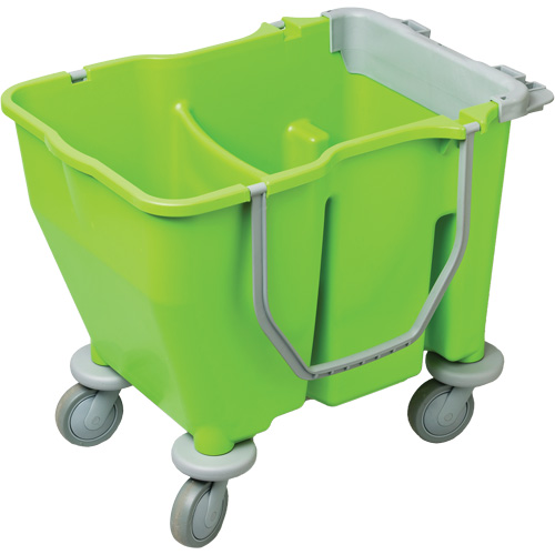 Seau double pour vadrouille avec essoreuse, Capacit&eacute; de 3,75 gal. US (60 pintes), Vert Sidevic Inc.