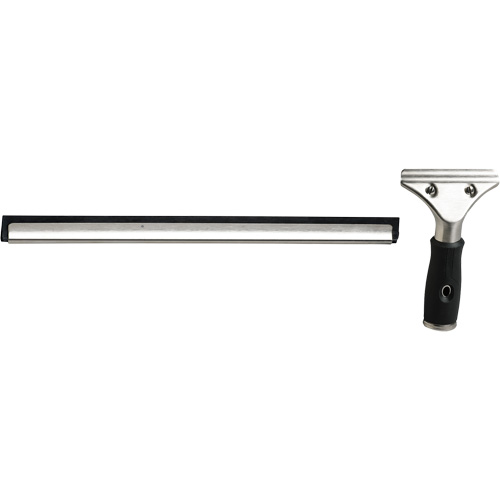 Window Squeegee with Handle, 18", Rubber, Stainless Steel Frame Sidevic Inc.
