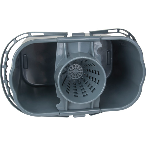 Seau et essoreuse pour vadrouille, Passoire, 3,75 gal. US (15 pintes), Gris Sidevic Inc.