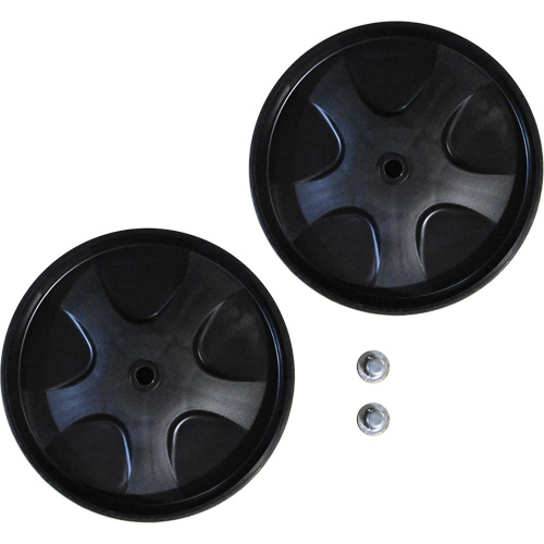 Roues de rechange avec capuchons &agrave; pression pour chariot &agrave; d&eacute;chets Sidevic Inc.
