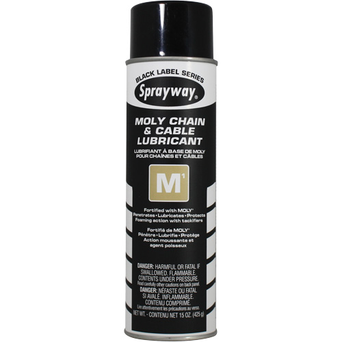 Lubrifiant au molybd&egrave;ne pour chaînes et c&acirc;bles M1, Canette a&eacute;rosol Sidevic Inc.