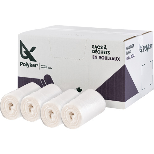 High Density Garbage Bags, Utility, 50" W x 36" L, 13 microns, Frosted, 194 L (44 Gal.) Capacity Sidevic Inc.