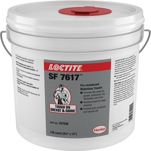 Essuie-mains industriels SF 7617, 130 lingettes, 12" x 9-1/2" Sidevic Inc.