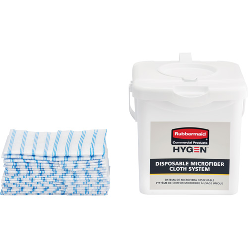 Seau de chargement pour chiffons microfibres, Blanc Sidevic Inc.