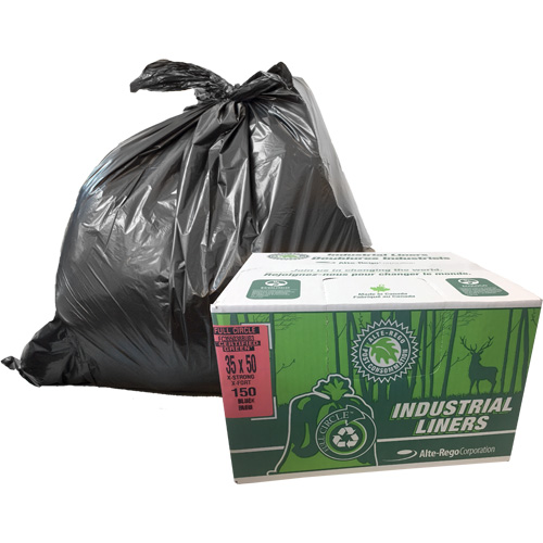 EcoLogo&reg; Garbage Bags, X-Strong, 48" W x 60" L, Clear, 246.05 L (65 Gal.) Capacity Sidevic Inc.