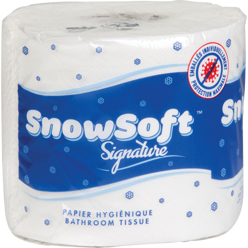 Snow Soft Premium Toilet Paper, 2 Ply, 600 Sheets/Roll, 145' Length, White Sidevic Inc.