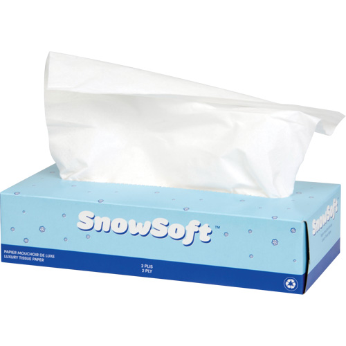 Snow Soft Premium Facial Tissue, 2 Ply, 7.4" L x 8.4" W, 100 Sheets/Box Sidevic Inc.