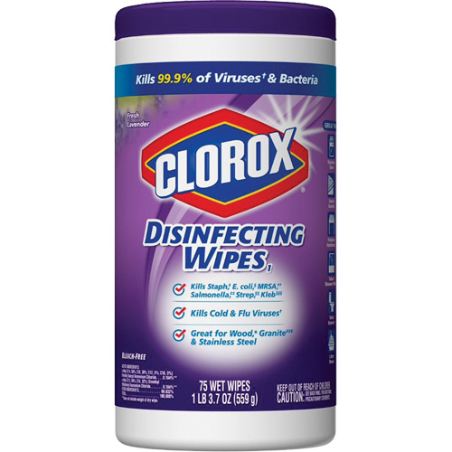 Lingettes d&eacute;sinfectantes, 75 lingettes Sidevic Inc.