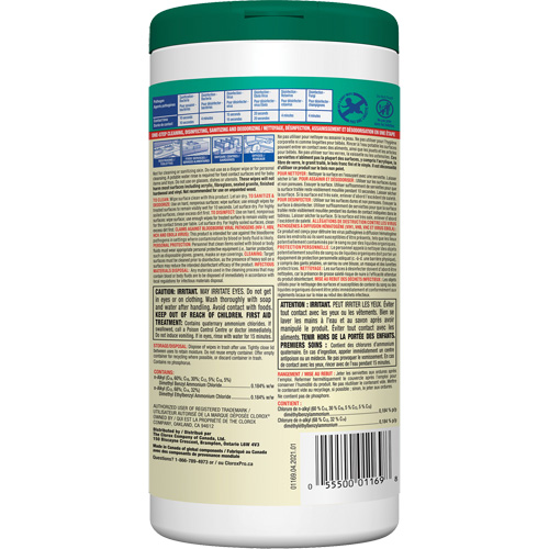 Disinfecting Wipes, 75 Count Sidevic Inc.