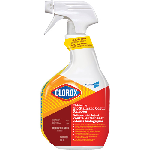 Nettoyant d&eacute;sinfectant contre les taches et odeurs biologiques, 946 ml, Bouteille &agrave; g&acirc;chette Sidevic Inc.