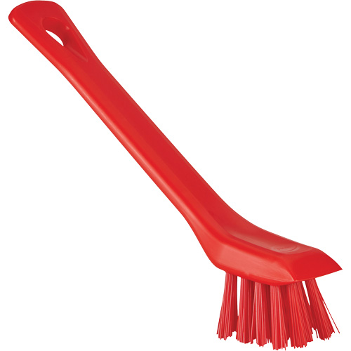 Brush with Scraping Edge, Stiff Bristles, 6" Long, Red Sidevic Inc.
