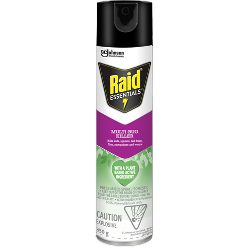Raid&reg; Essentials Multi-Bug Killer, 350 g, Aerosol Can Sidevic Inc.