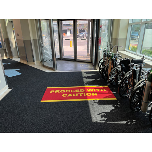 Tapis dentr&eacute;e Supreme Knob, Essuie-pieds/grattoir, 13-5/12' x 75-1/2' x 7/16", Charbon Sidevic Inc.