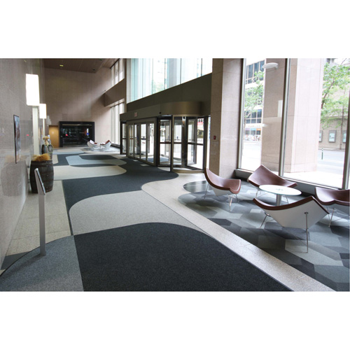 Tapis dentr&eacute;e Supreme Knob, Essuie-pieds/grattoir, 13-5/12' x 75-1/2' x 7/16", Charbon Sidevic Inc.