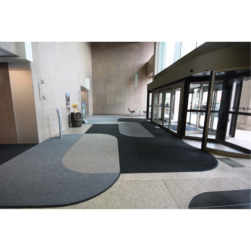 Tapis dentr&eacute;e Supreme Knob, Essuie-pieds/grattoir, 13-5/12' x 75-1/2' x 7/16", Charbon Sidevic Inc.