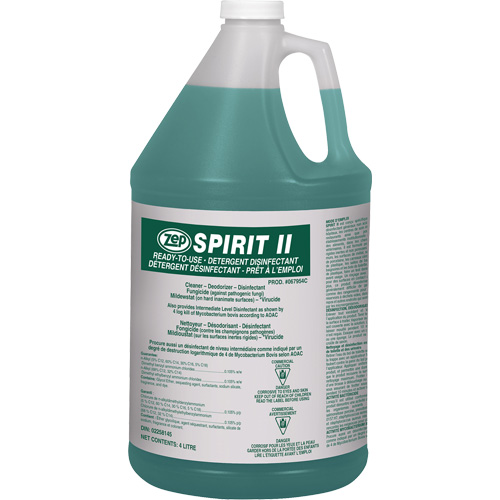 Spirit II Detergent Disinfectant, 4 L, Jug Sidevic Inc.