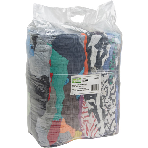 Recycled Material Wiping Rags, Cotton, Mix Colours, 25 lbs. Sidevic Inc.