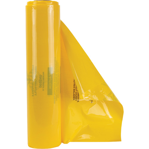 Doublures pour d&eacute;chets dangereux, Amiante, 40" lo x 26" la, 3 mils Sidevic Inc.