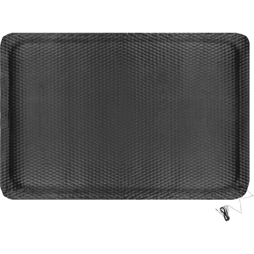 Hog Heaven Electrically Conductive Mat Kit, 4' W x 6' L, 7/8" Thickness, Black, Nitrile Sidevic Inc.