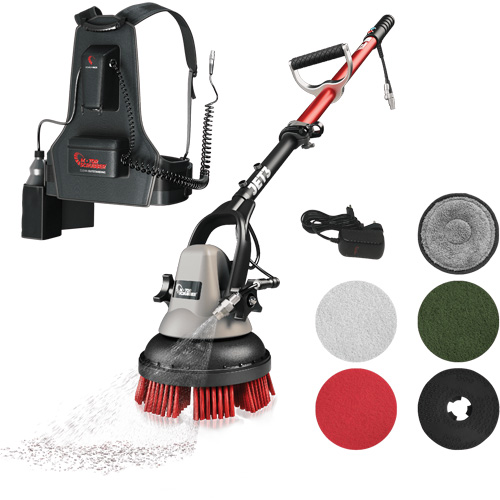 Portable Handheld Scrubber MSJET with Backpack, Polisher/Scrubber Sidevic Inc.